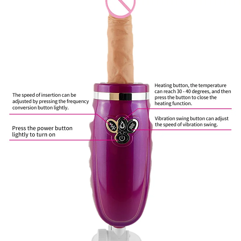 Автоматический телескопический фаллоимитатор с управлением через приложение