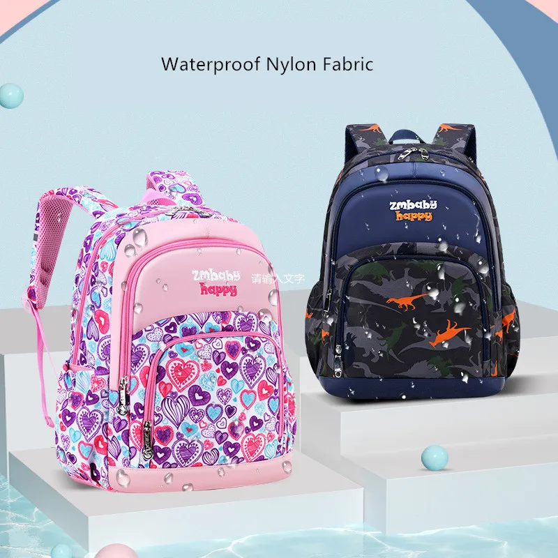 OKKID primary school bags for boys elementary student dinosaur backpack boy gift girls cute book bag kids schoolbag dropshipping | Багаж и