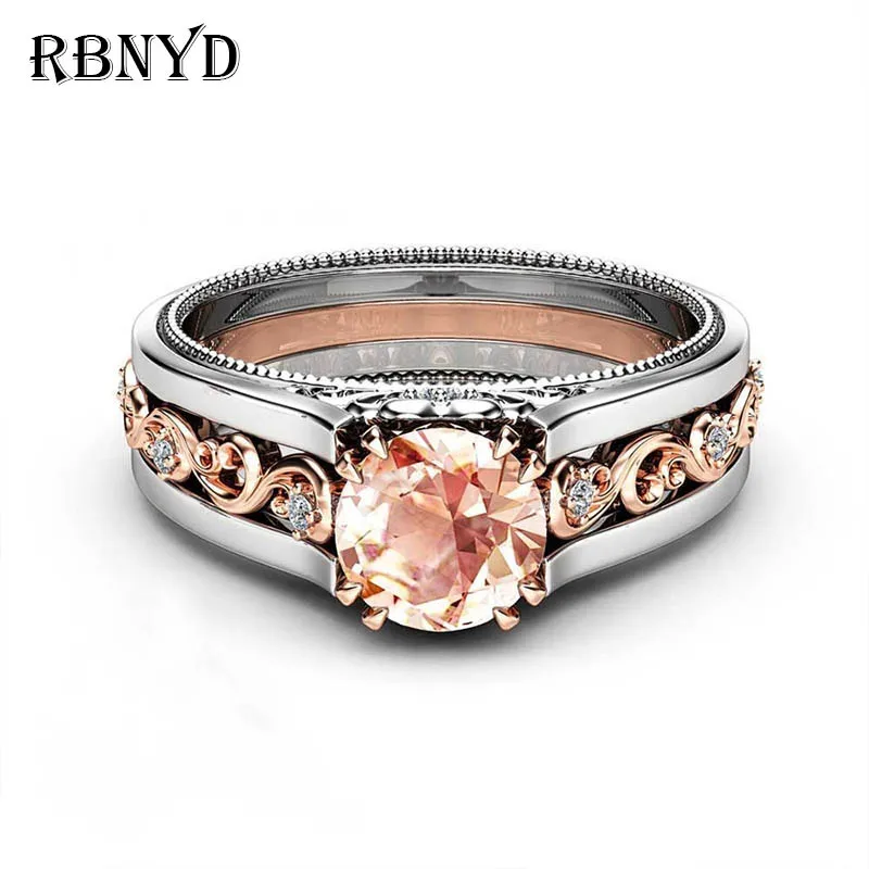 

RBNYD Fashion Crystal Engagement Claw Design Female Ring Aaa Zircon Elegant Ring Female Wedding Jewelry Christmas Gift YR009