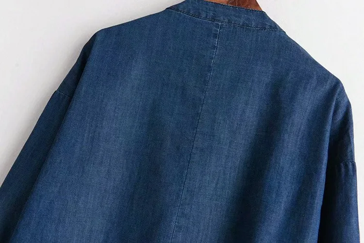 Женские легкие джинсовые рубашки большого размера 2XL 5XL Осенние новые женские
