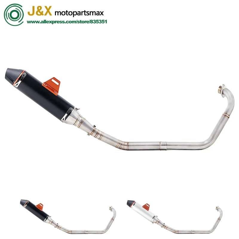 

Motorcycle Full Exhaust System Escape Slip On For yamaha YZF R15 MT15 MT-15 2008-2017 Middle Link Pipe Muffler DB-Killer