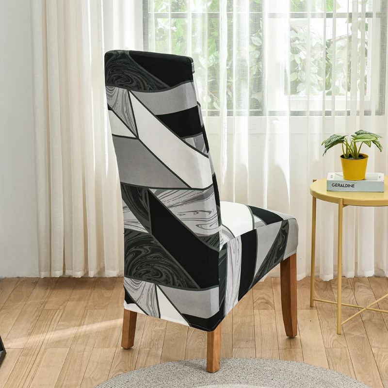 XL stretch chair cover floral printed dust-proof slipcovers for dining room wedding office banquet chairs elastic | Дом и сад