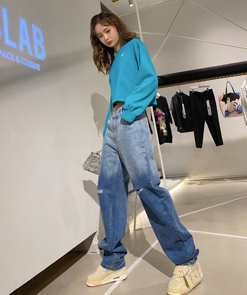 

S-2XL Winter Velvet Thick New Straight Wide Leg Womens Trousers Autumn Streetwear Chic Pants Women High Waist Plus Size Loose