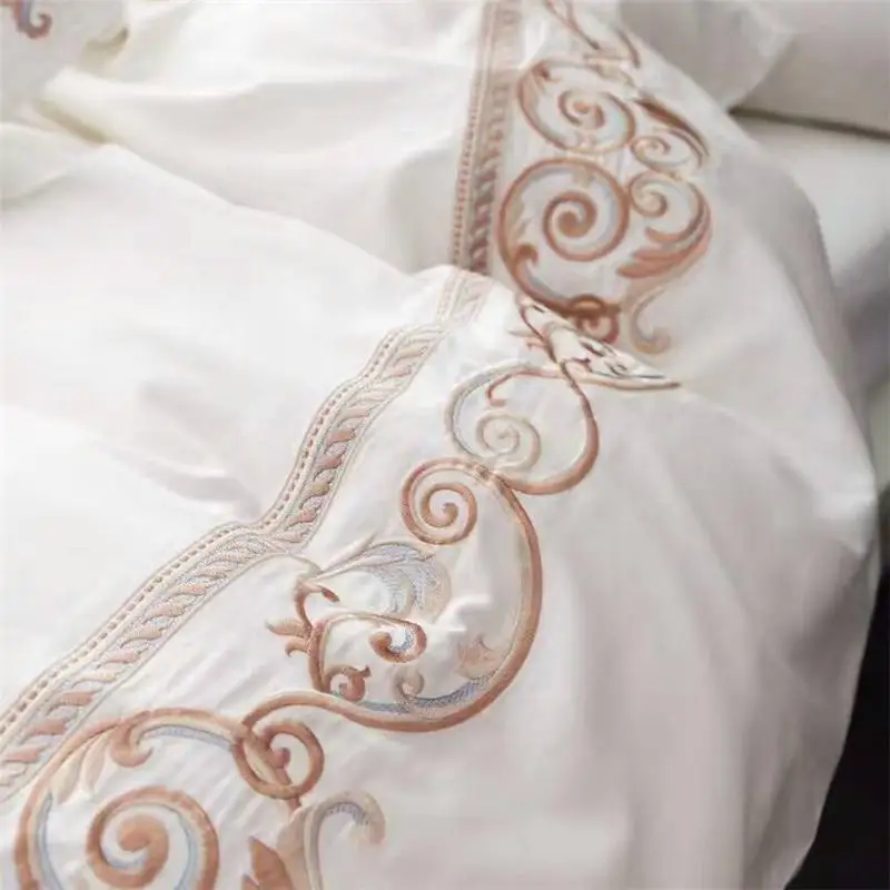 Элегантный дворцовый роскошный комплект постельного белья из 100% хлопка с