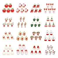 10pcs christmas sock glove jingle bell apple christmas theme alloy enamel pendants charms for diy jewelry bracelet accessories