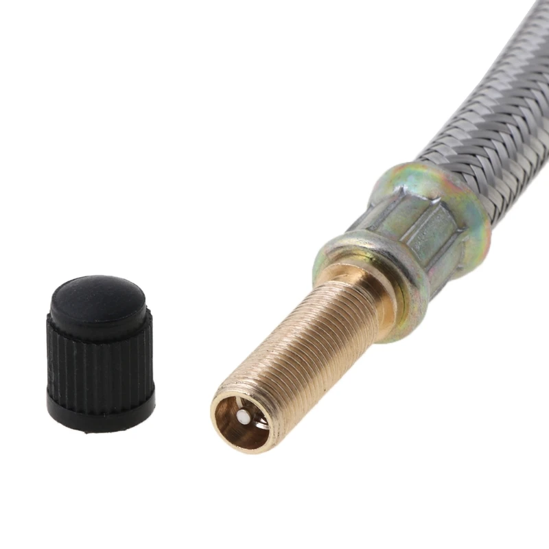 

50LC 150mm Braided Flexible Hose Car Wheels Tyre Valve Stems Extensions Tube Adapter