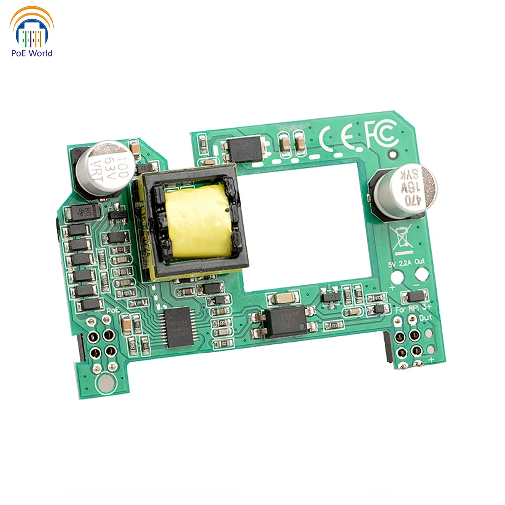 Пассивный PoE или активный PiHat 5 В выход 10 13 Вт для Raspberry Pi 3B + RPI 4B PCB плата включает