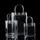 Прозрачная водонепроницаемая сумка-тоут из ПВХ, саквояж на плечо для покупок, Экологически чистая дорожная сумка для хранения обуви, 1 шт.