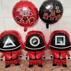 Набор фольгированных шаров из игры кальмар