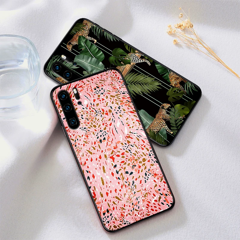 Зеленый чехол для телефона с изображением листьев и цветов huawei p20 p 30 lite Pro P smart mate 10