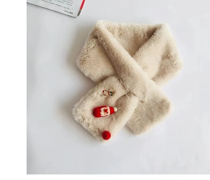 Новый детский шарф плюшевый супер мягкий Рождественский милый комбинезон