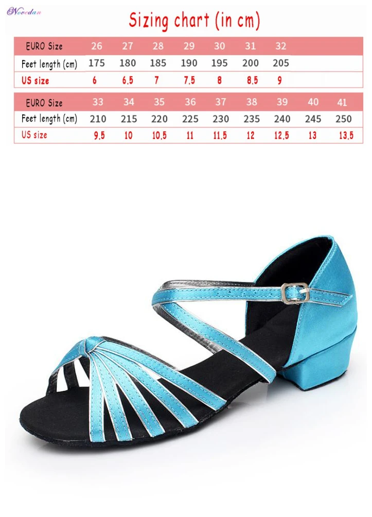 Style 11 Check size Скидка; Новинка; ; Детская бальное танго сальса для девочек; обувь для латинских танцев; атласная кубинская обувь на низком каблуке; 17 цветов - Цвет: Style 11 Check size