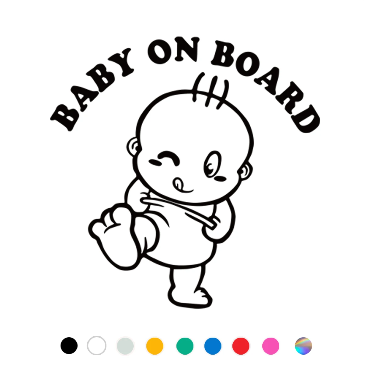 

Cute Baby On Board Car Sticker Warning Decal For Cars Auto Motorcycle Bumper Window Door Body JAYJOE Vinyl Baby In Car Stickers