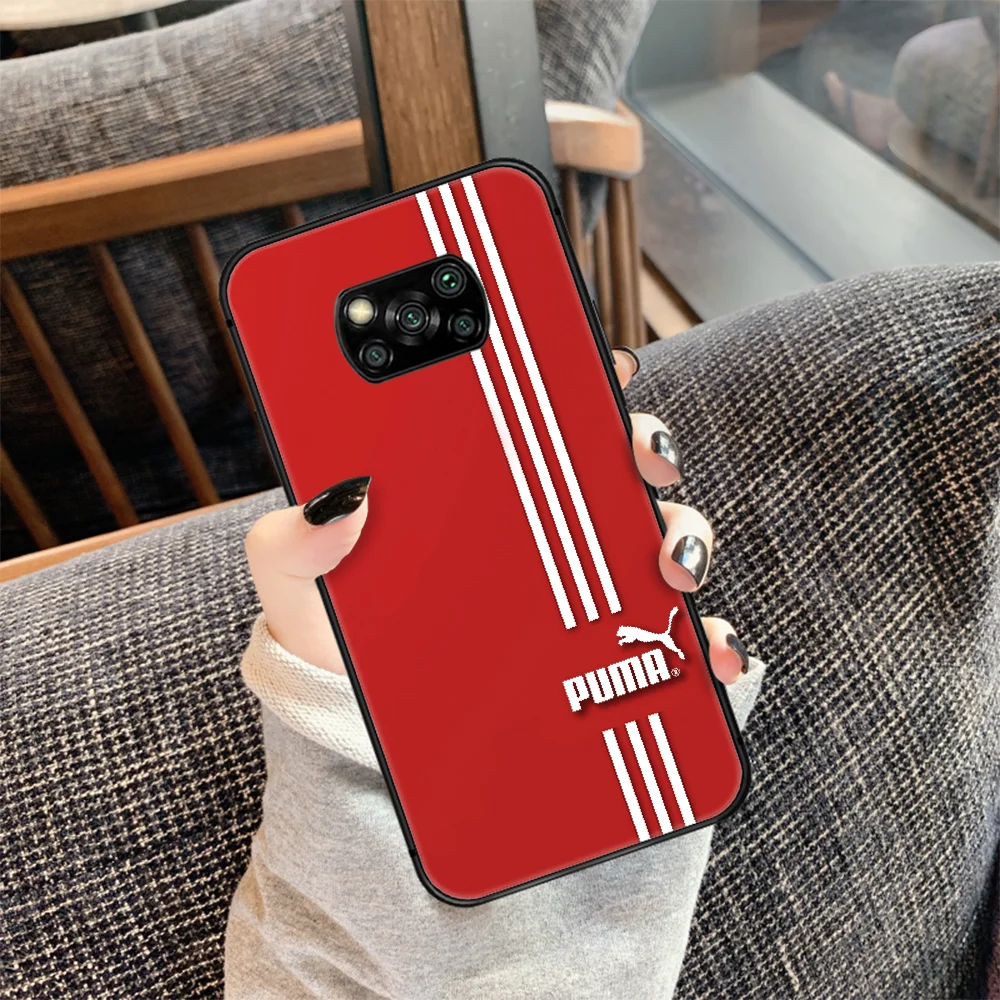 

Pume Sport Brand Leopard Phone case Cover Hull For Xiaomi Mi A2 A3 8 9 9T Note 10 Se Lite Pro black Cell Trend Hoesjes Tpu Etui