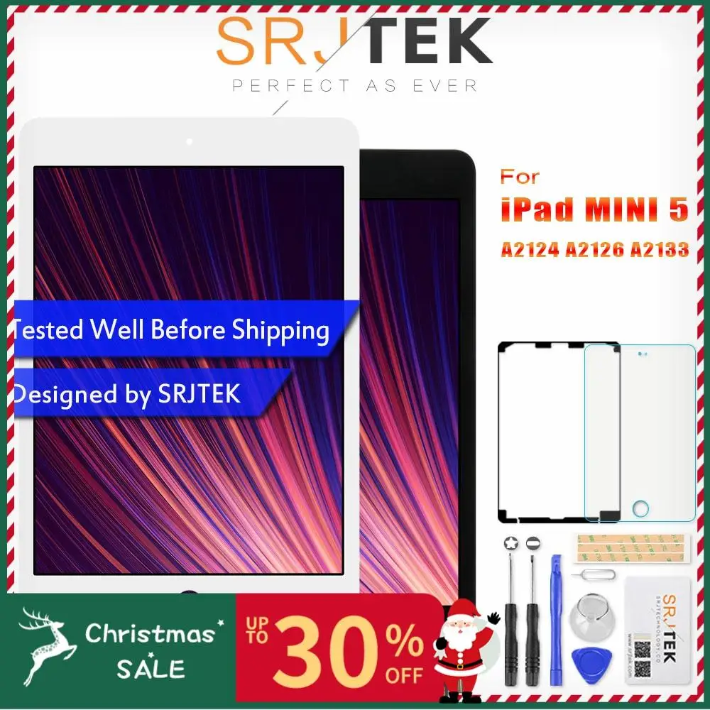 Для iPad Mini 5 ЖК-дисплей Mini5 5th Gen сенсорный экран для iPad Mini сенсорный экран матрица дигитайзер A2124 A2126 A2133 стекло