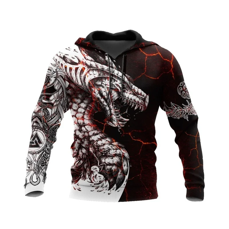 

Толстовка унисекс с 3D-принтом тату и подземелья, роскошный свитшот на молнии, пуловер, куртка, спортивная одежда