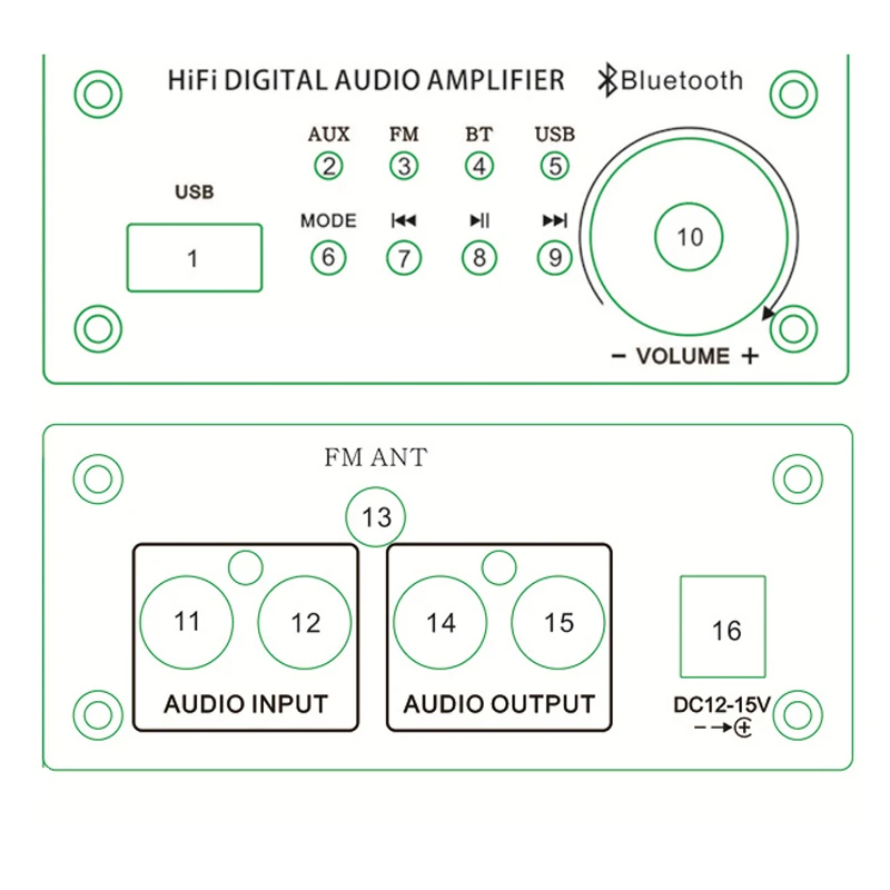 Bluetooth 5 0 трубки 6J3 Hi Fi предусилитель доска U диск AUX вход RCA усилитель с FM радио пульт