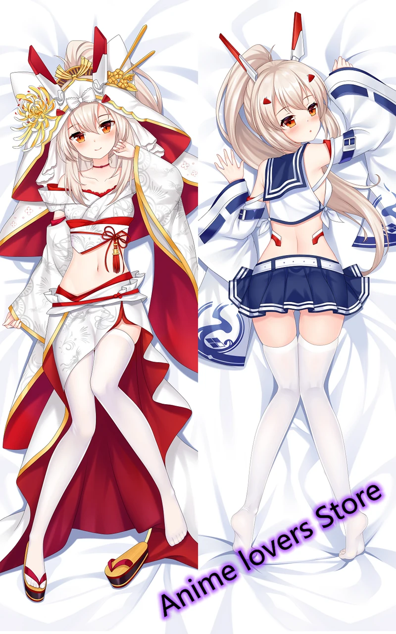 Dakimakura Аниме Azur Lane Ayanami двухсторонним принтом в натуральную величину тела Подушка
