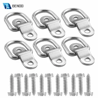benoo 46812 packs steel d ring tie downs 14 heavy duty tie down anchor lashing rings with mounting bracket for truck loads