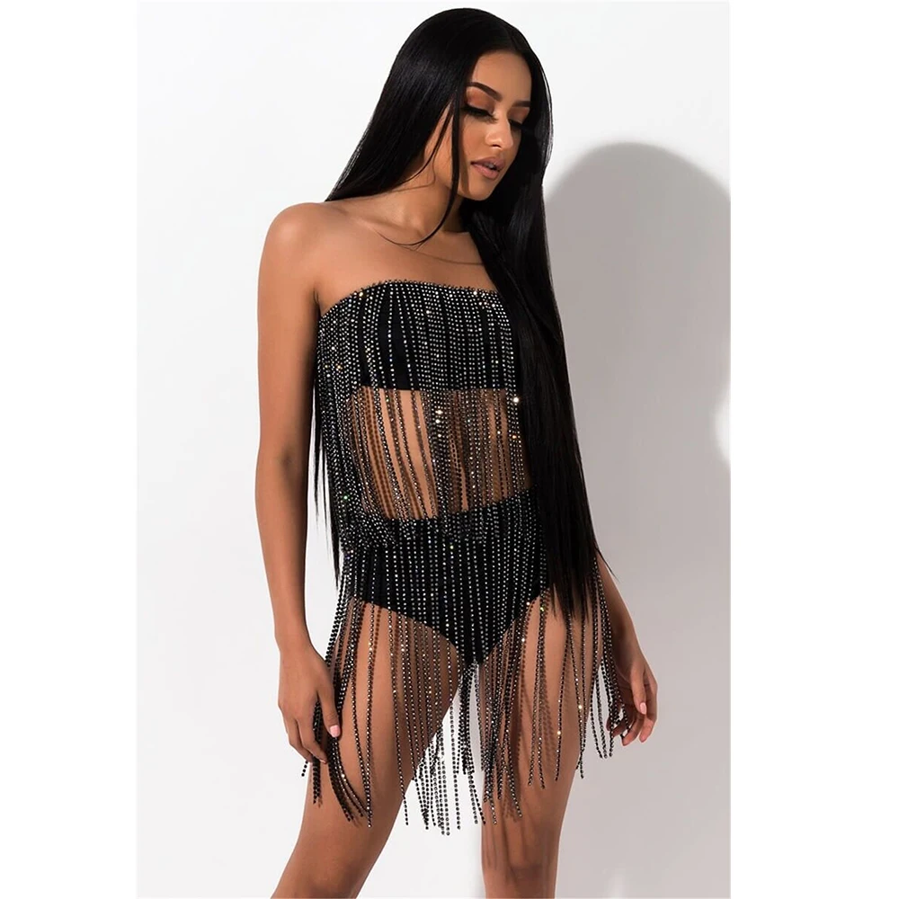 Женское мини платье с блестками серебристо черное пляжное металлическими