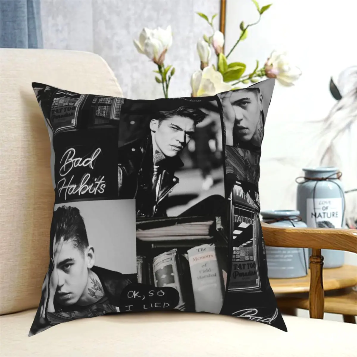 Hardin Scott Hero Square Pillowcase Polyester Pattern Zip Decorative Throw Pillow Case Sofa Seater Cushion Cover Wholesale 45*45