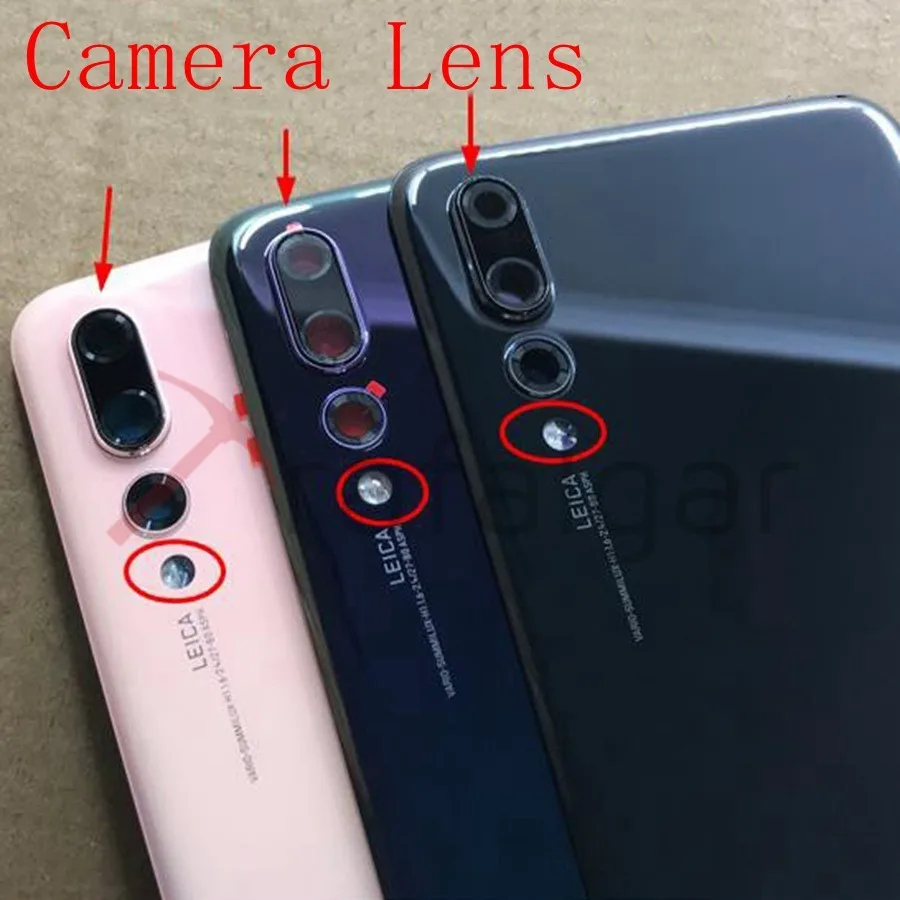 Для huawei P20 Pro Задняя стеклянная крышка батареи задняя дверь Корпус чехол панель для huawei P20 Pro Задняя стеклянная крышка с объективом камеры