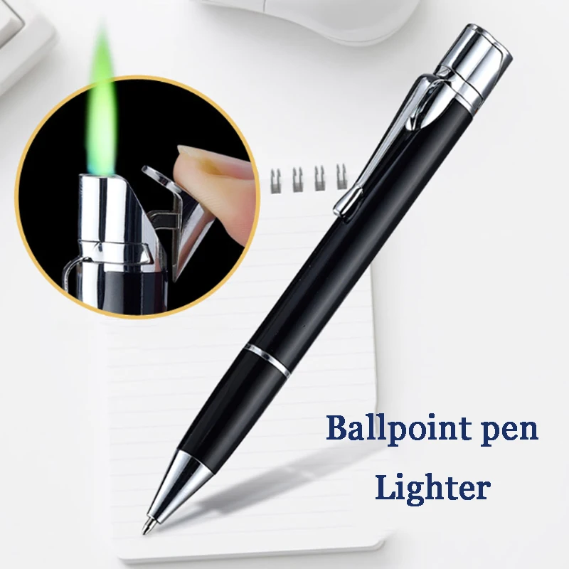 

Zinc Alloy Cool Pen Torch Lighter Refillable Windproof Gas Butane Creative Lighter Dropship Suppliers Gadgets For Men