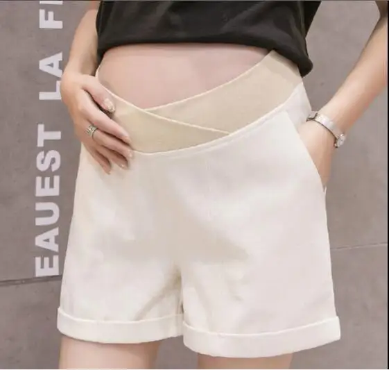 Женские летние шорты с заниженной талией для беременных Одежда повседневные