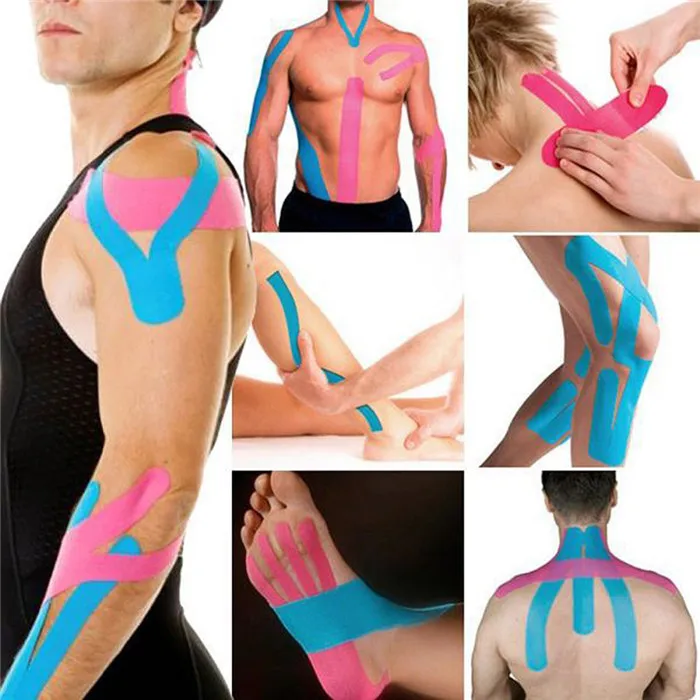 

18 Colors Sport Elastoplast Athletic Kinesiology Elastic Bandage 5 Size Self Adhesive Wrap Tape Ankle Knee Arthrosis Protector