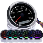 Тахометр 85 мм с 7-цветной подсветкой, измеритель оборотов в минуту, 3K  8K, ЖК-тахометр, цифровой счетчик часов для автомобиля, грузовика