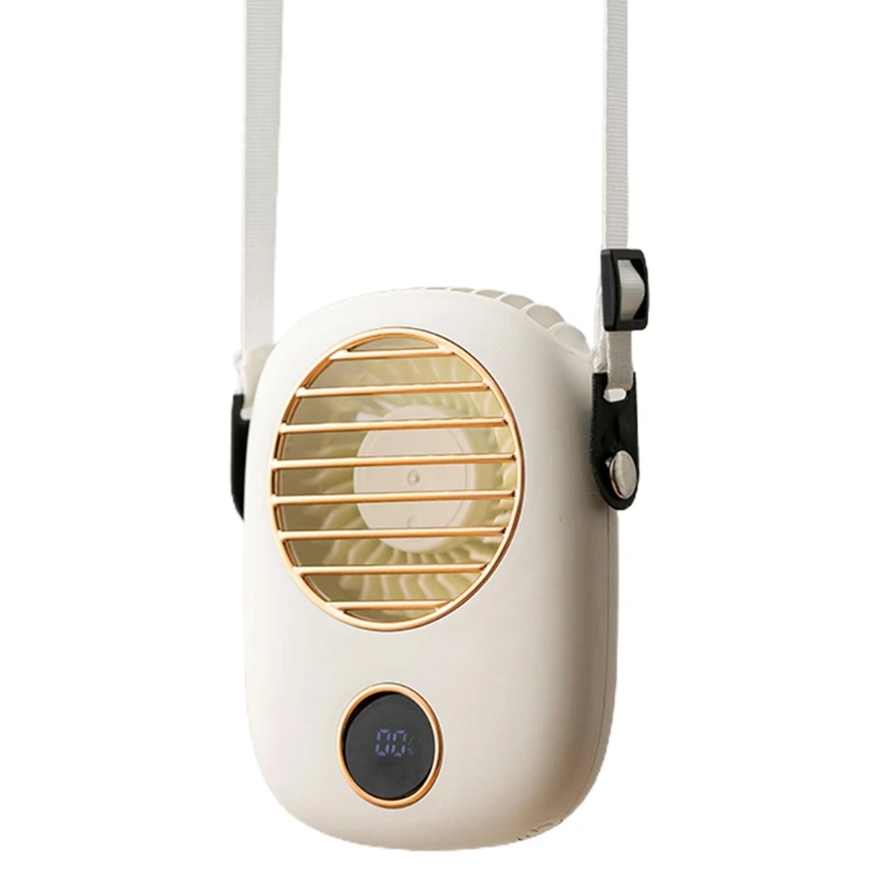 

3-in-1 Handheld USB Fan Running Time 2.5-8 Hour Hanging Neck Fan Desktop Fan 2000mAh Battery 3 Speeds for Outdoor Sports