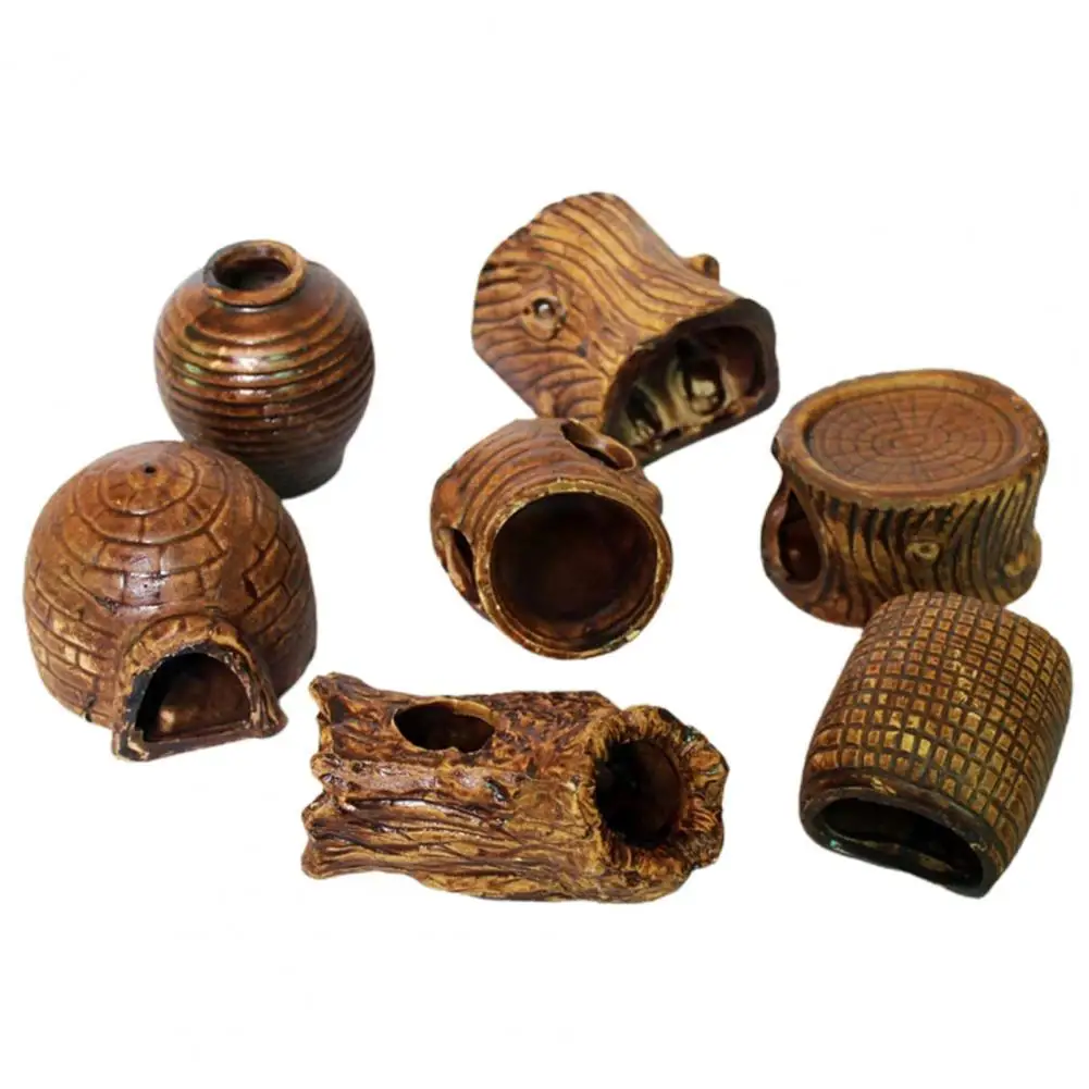 

Aquarium Pot Shape Cave Shelter Special-shaped House Fish Shrimp Tank Ornaments