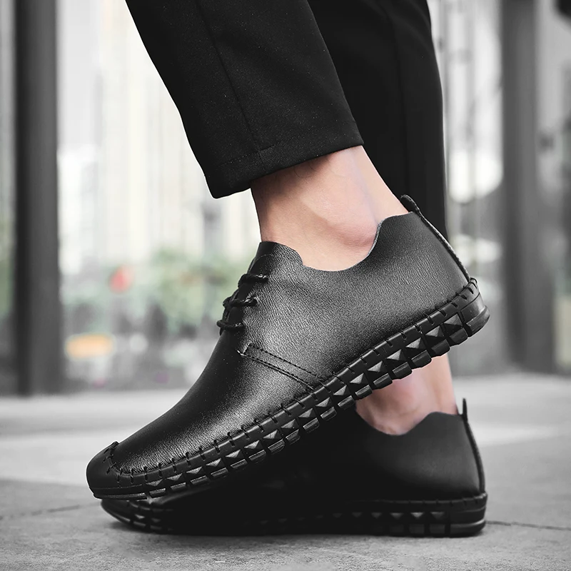 

Sapatos Casual Sapato Masculino Casual Men's Leather Shoes Men Fashion Black Man Shoe Spring Sneaker Male Breathable