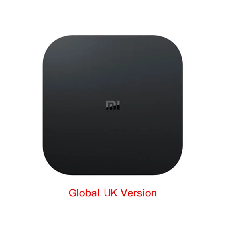 Global UK Version Оригинальная глобальная Xiaomi Mi ТВ коробка S 4K ТВ-приставка Android ТВ 8,1 со сверхвысоким разрешением Ultra HD, 2G 8G WI-FI Google Cast Netflix IPTV Set-top Box Media Player - Цвет: Global UK Version