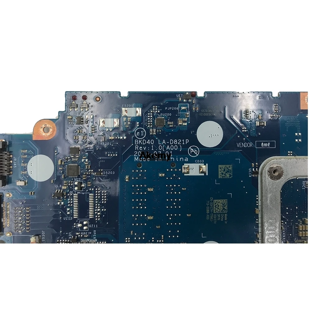 Akemy для Dell Inspiron 7460 7560 материнская плата ноутбука i5-7200U CPU BKD40 LA-D821P 100%