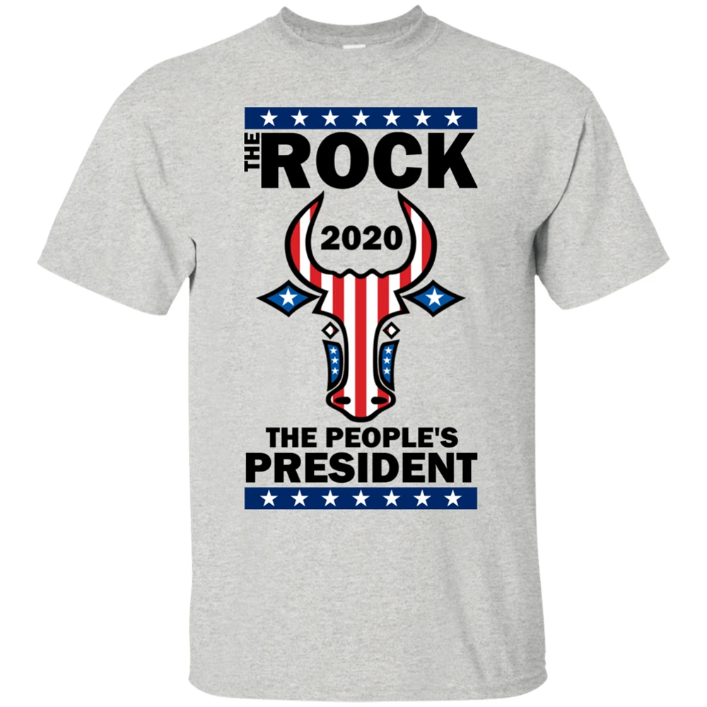 Рок 2020 Футболка народный президент Дуэйн Джонсон голосует Америка выбирает США M