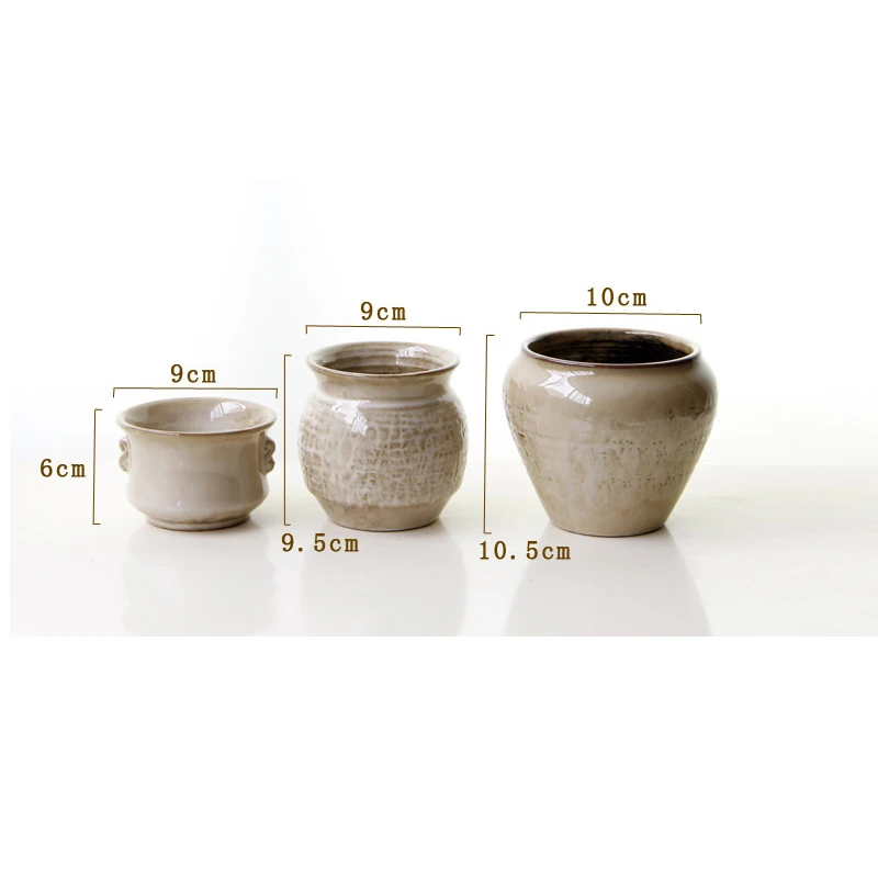 

European-style retro white biscuit ceramic flowerpot home gardening decoration desktop flowerpot window TV cabinet decorati vase