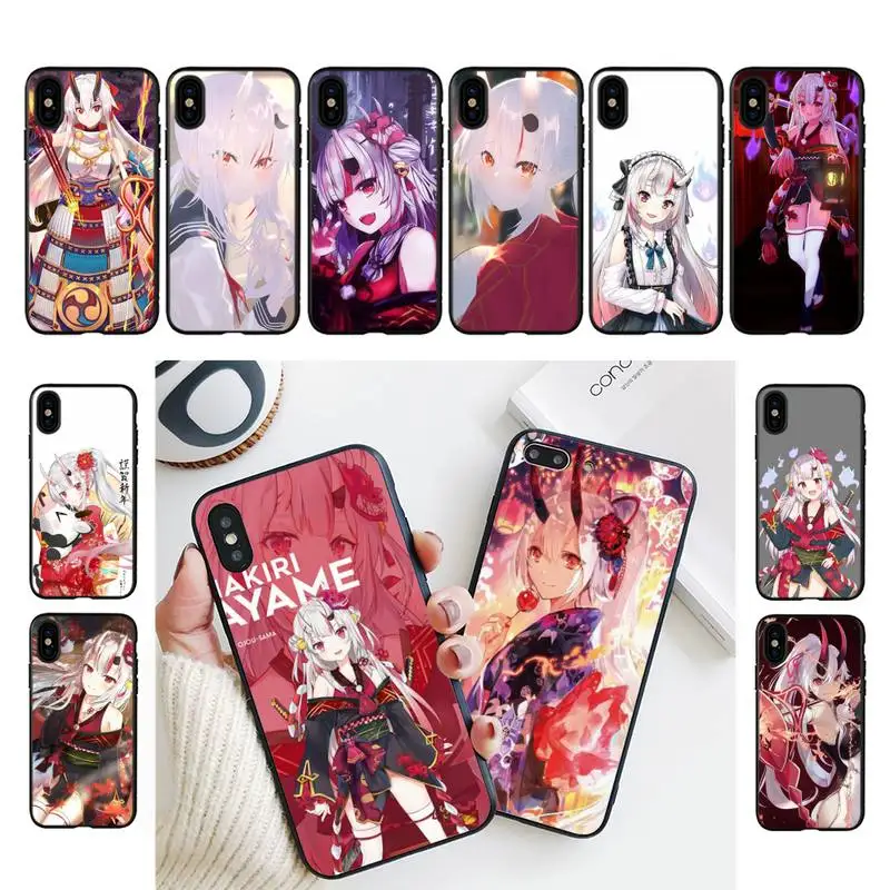 

Nakiri Ayame Hololive anime Phone Case for iphone 13 11 8 7 6 6S Plus X XS MAX 5 5S se 2020 11 12pro max iphone xr case