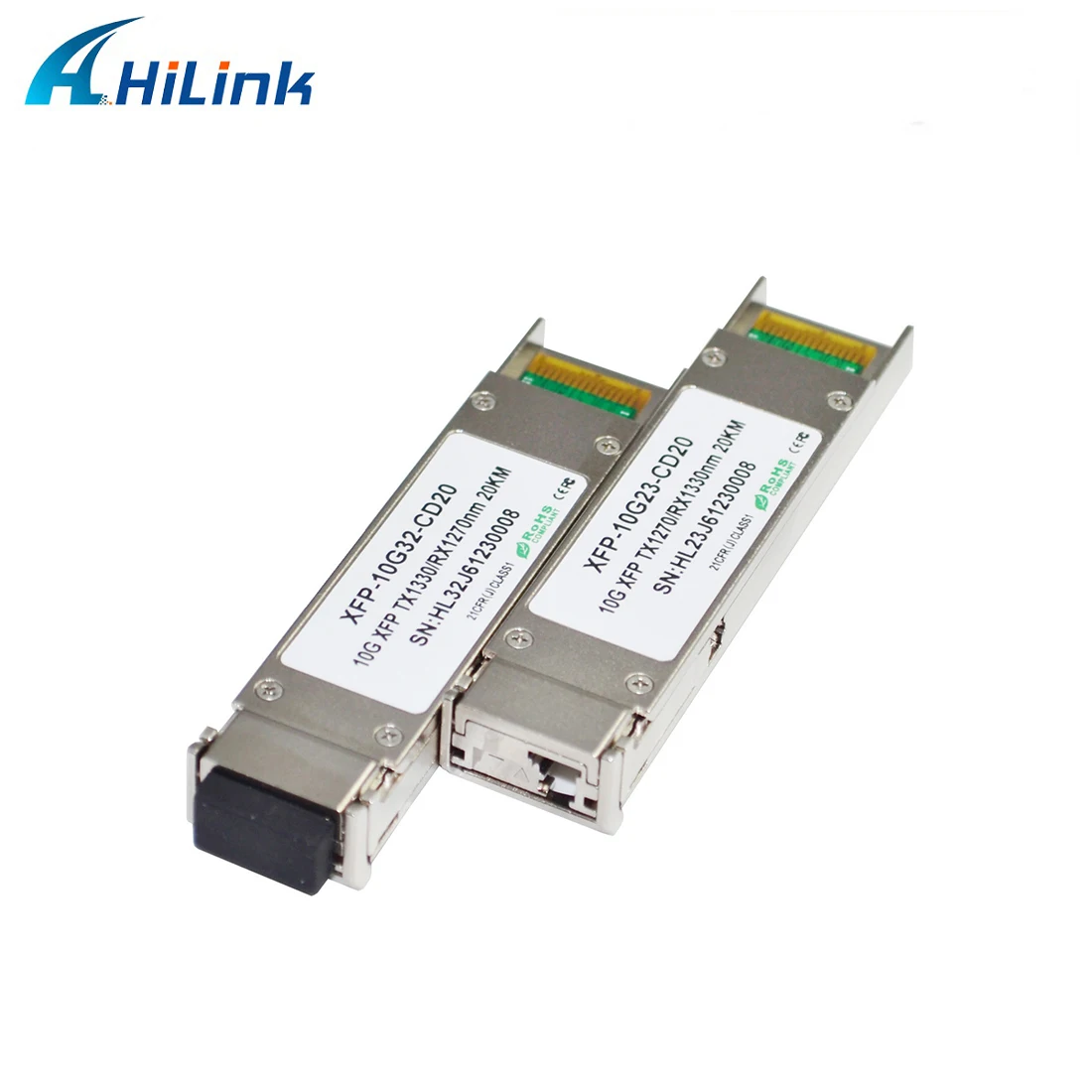 Приемопередатчики Hilink 10G XFP BID 20kmI Tx1330nm/Rx1270 Tx1270nm/Rx1330nm |