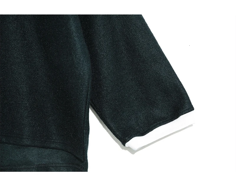 [EAM] свободный крой короткий верх размера d Свитшот круглый вырез длинный рукав женский большой размер мода осень зима 19A-a235