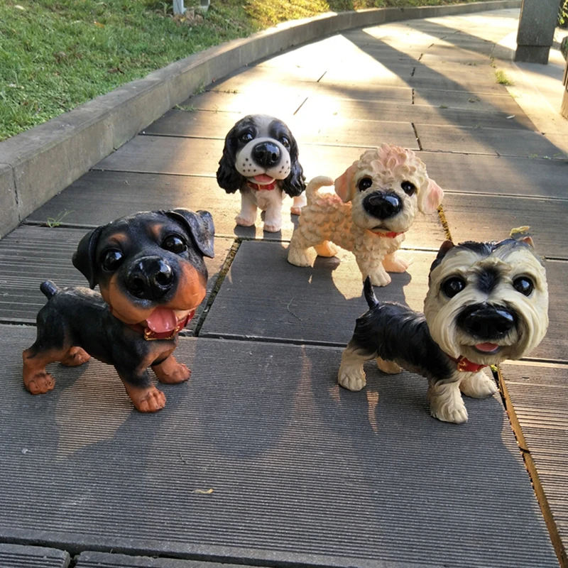 Фигурка абстрактного бульдога из смолы большая мопс собака животные домашний