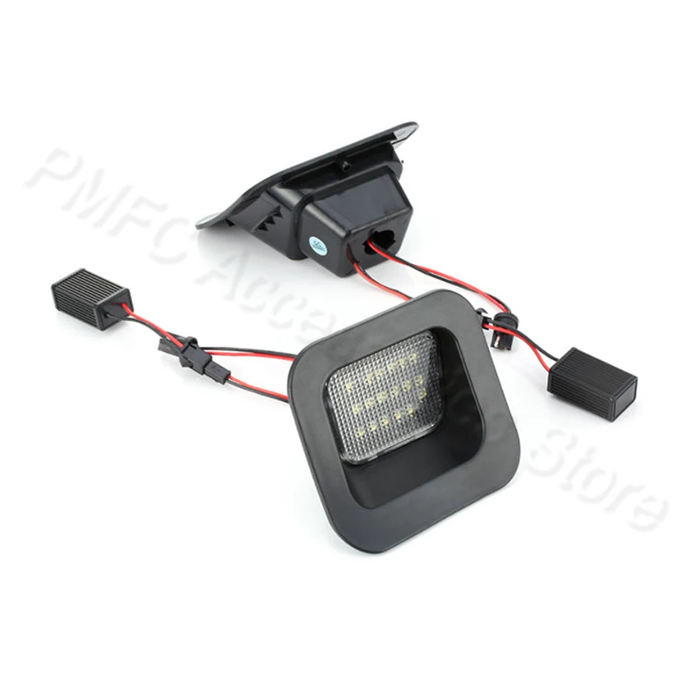 PMFC 2 шт. Подсветка регистрационного номера номер светодиодный лампы Задний