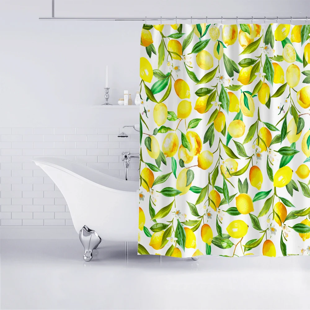 Новинка занавеска для ванной с фруктами водонепроницаемая душа ванная комната