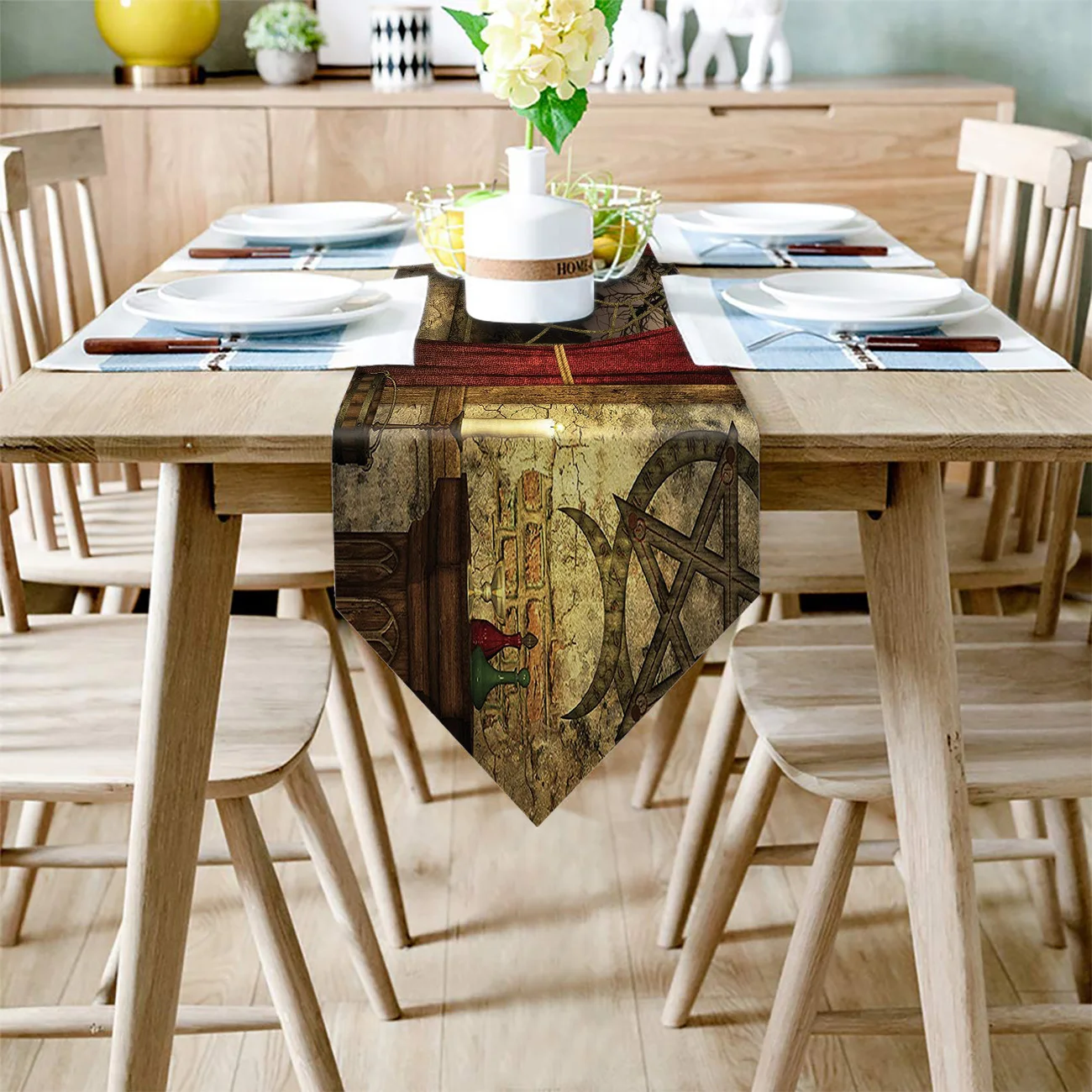 Современная настольная дорожка в стиле ретро таинственная ведьма Волшебная