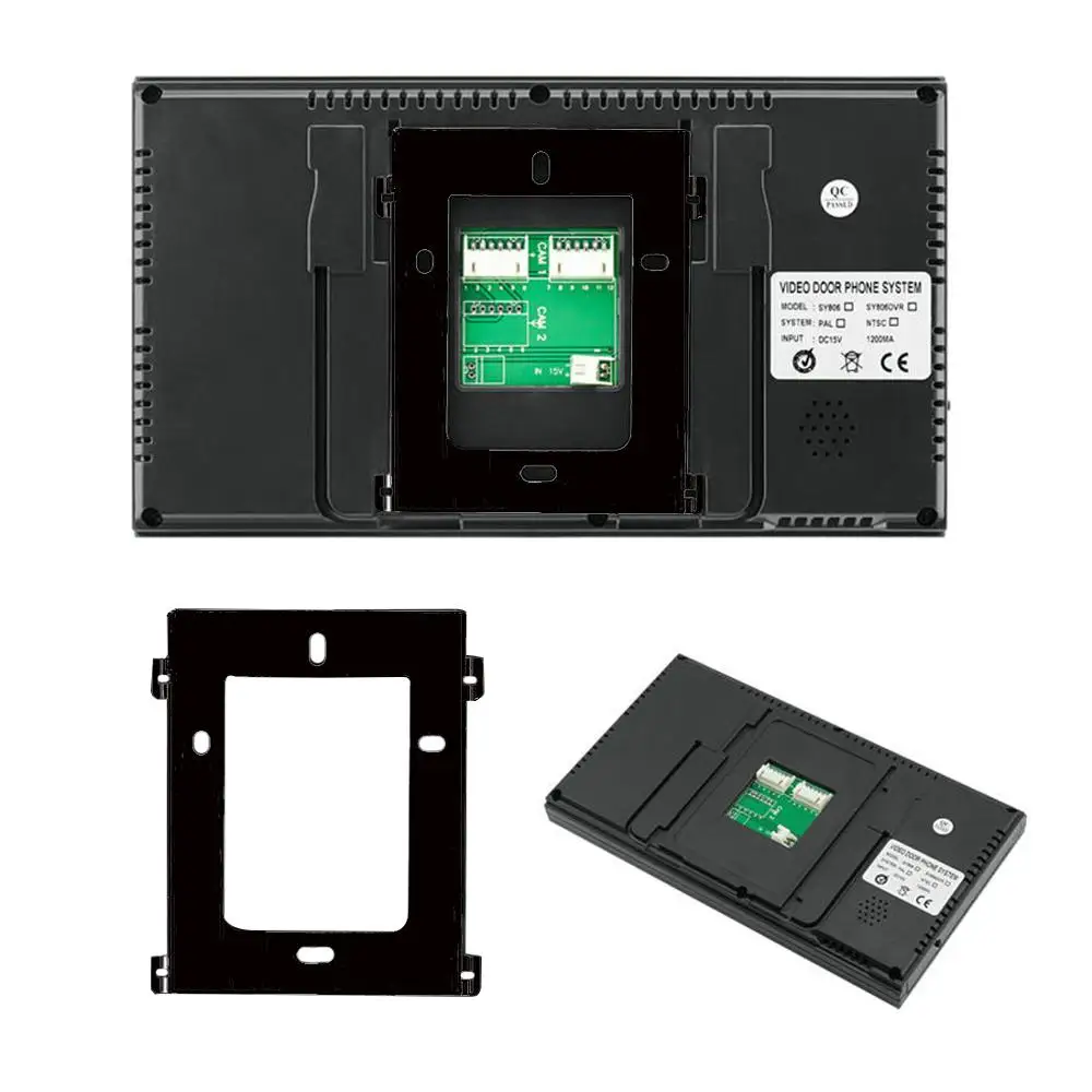 SYSD 7 дюймов монитор сенсорная кнопка дверного звонка для домашнего видео домофон