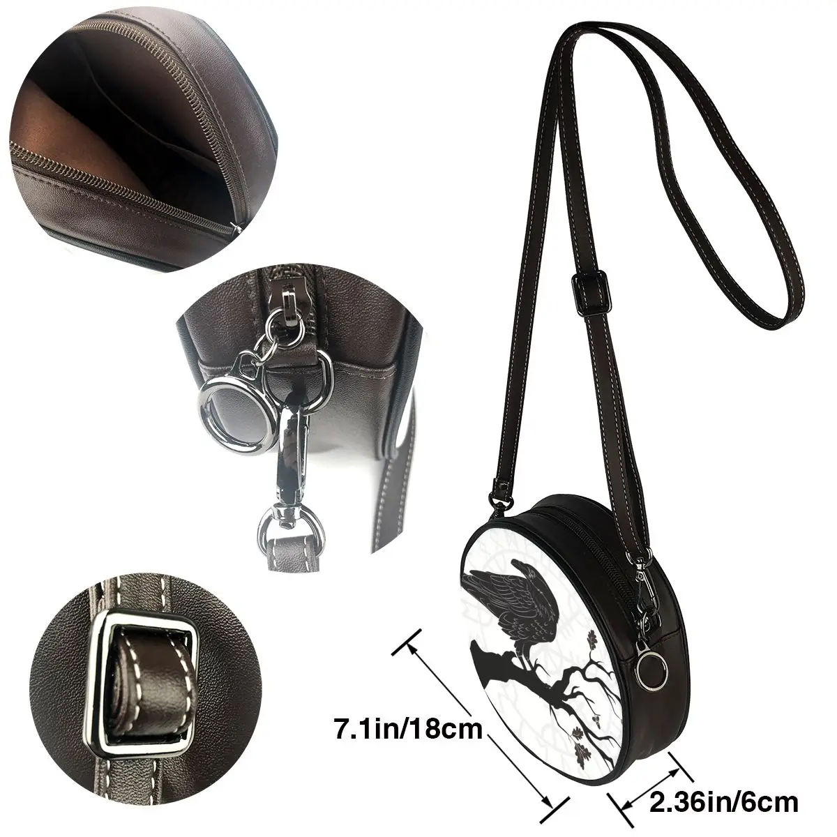 Женские сумки на плечо 2020 круглые для девушек круглая веревка сидящая ветке дуба