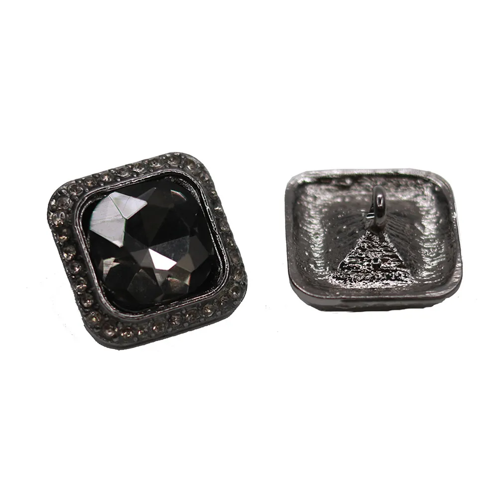 Хорошее качество 21 мм металлические стразы пуговицы для украшения свитера