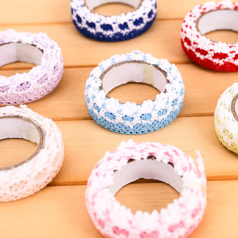 1 6 м/рулон полые хлопчатобумажная кружевная ткань васи клейкая лента