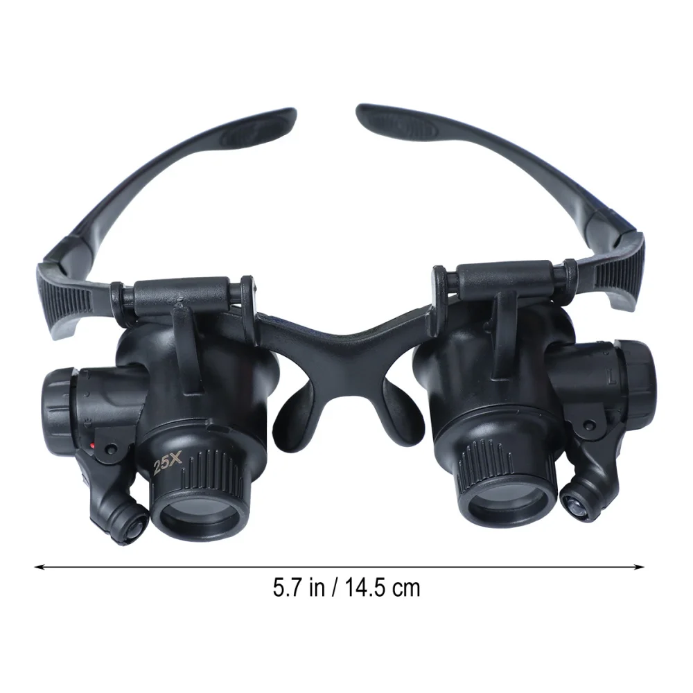 

10X 15X 20X 25X Double Eye Jeweler Watch Repair Magnifying Glasses with Light Loupe Jeweler Magnifying Glasses Tool Set