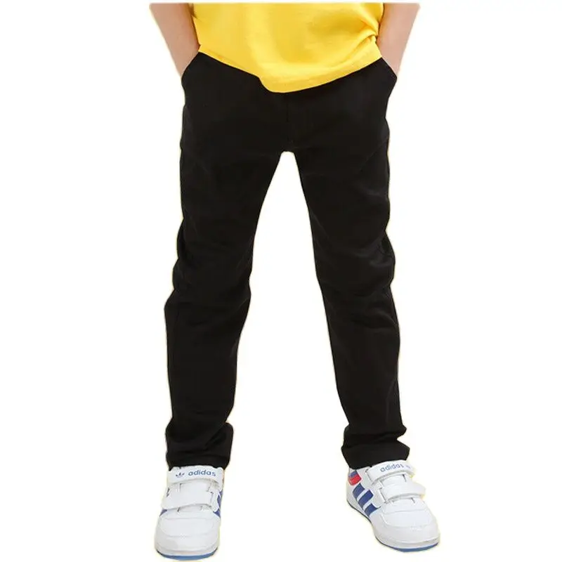 

Spring & Autumn Cotton Boys Trousers New 2021 Korean Version Fashion Elastic Waist Slim Casual High Quality Children's Pants